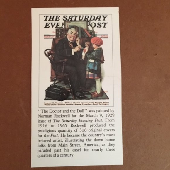 "Doctor and the Doll" Framed CPC Reproduction Print Wall Art by Norman Rockwell - Picture 5 of 11